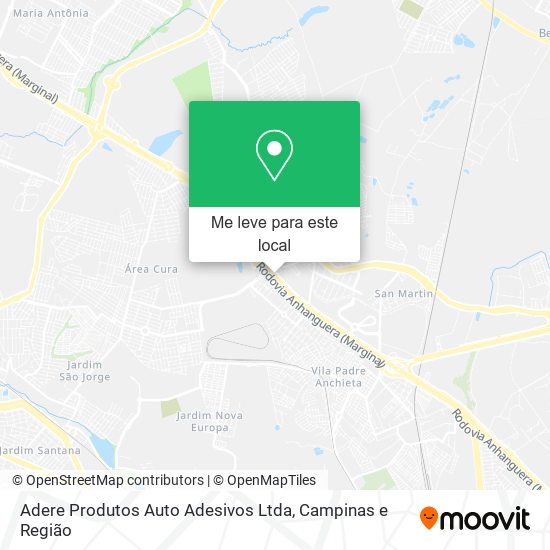 Adere Produtos Auto Adesivos Ltda mapa