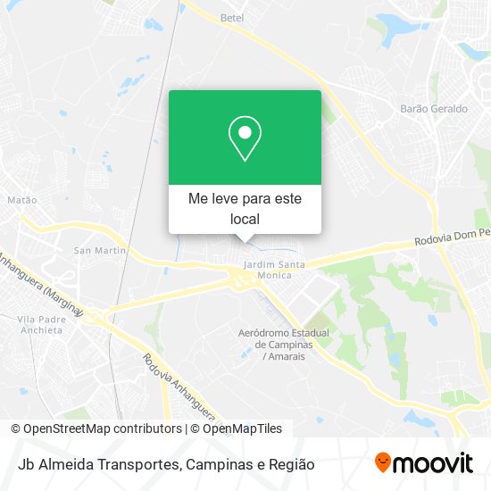 Jb Almeida Transportes mapa