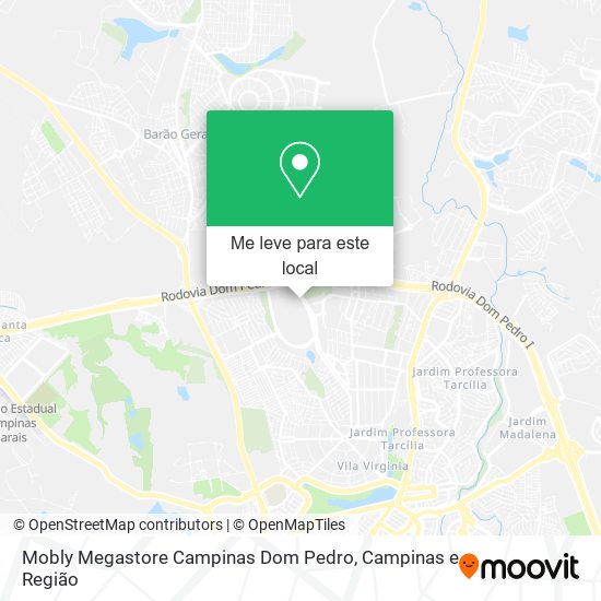Mobly Megastore Campinas Dom Pedro mapa