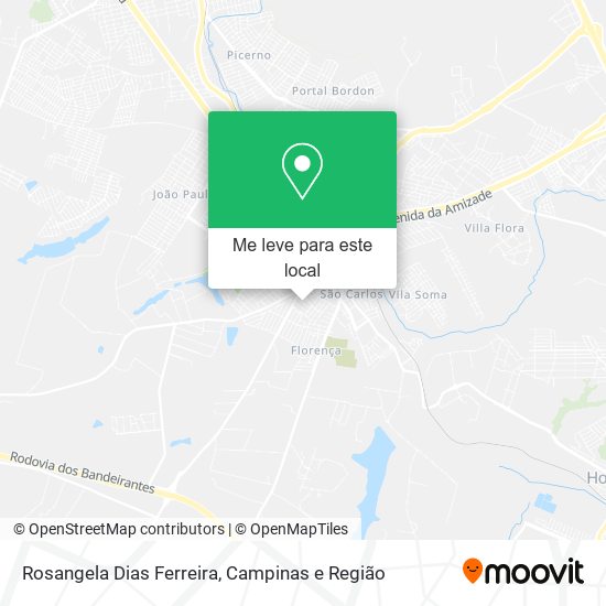 Rosangela Dias Ferreira mapa