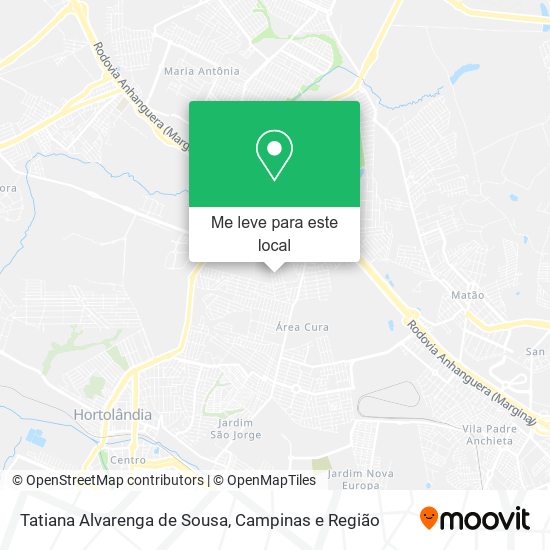 Tatiana Alvarenga de Sousa mapa