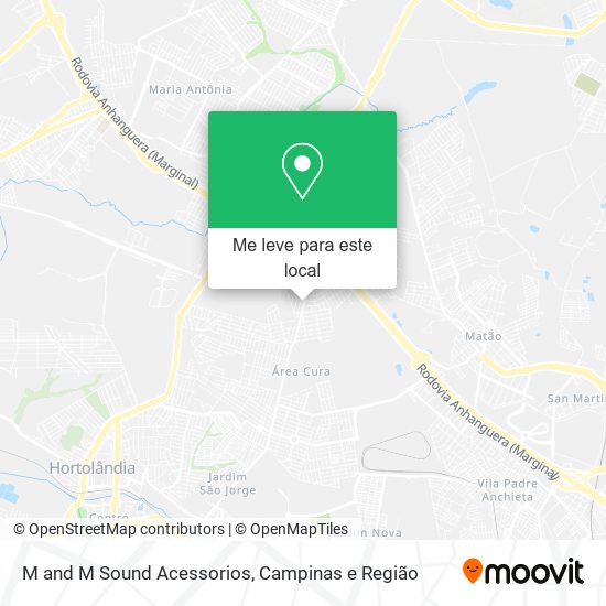 M and M Sound Acessorios mapa