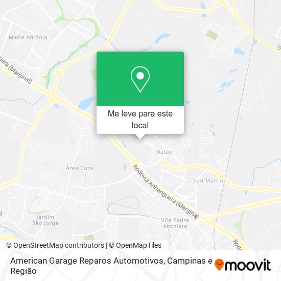 American Garage Reparos Automotivos mapa