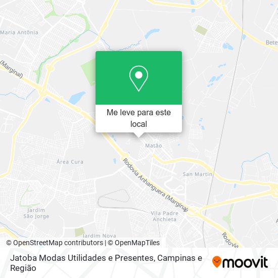 Jatoba Modas Utilidades e Presentes mapa