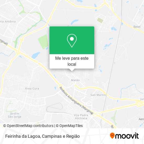 Feirinha da Lagoa mapa