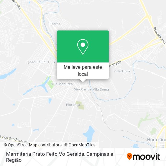 Marmitaria Prato Feito Vo Geralda mapa