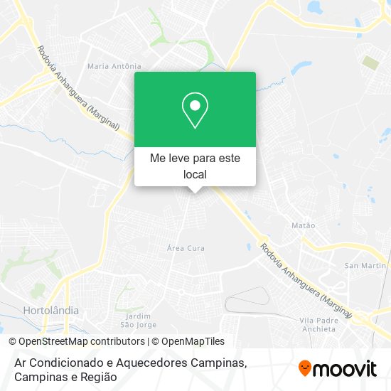 Ar Condicionado e Aquecedores Campinas mapa