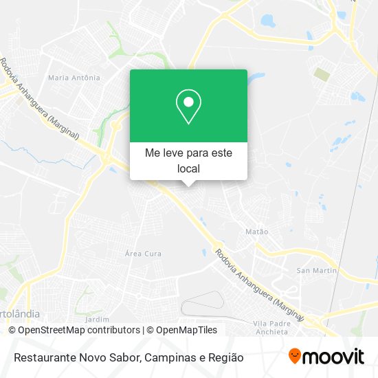 Restaurante Novo Sabor mapa