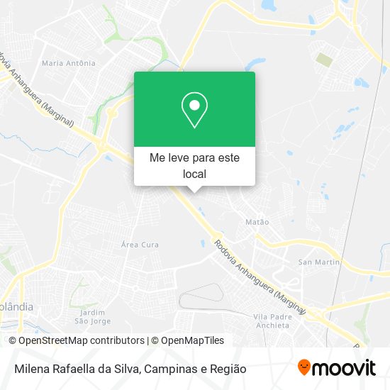 Milena Rafaella da Silva mapa