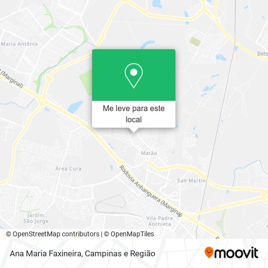 Ana Maria Faxineira mapa