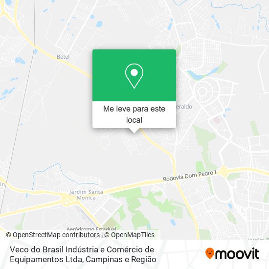 Veco do Brasil Indústria e Comércio de Equipamentos Ltda mapa