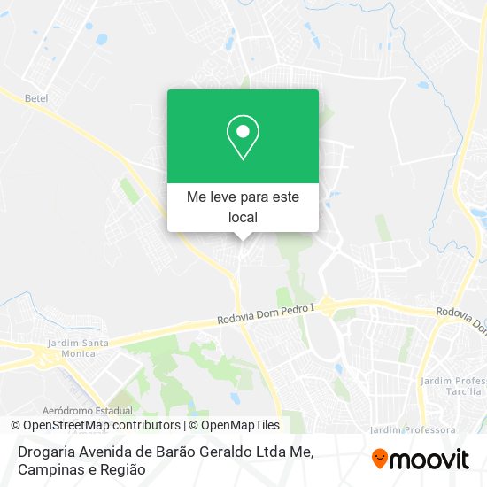 Drogaria Avenida de Barão Geraldo Ltda Me mapa