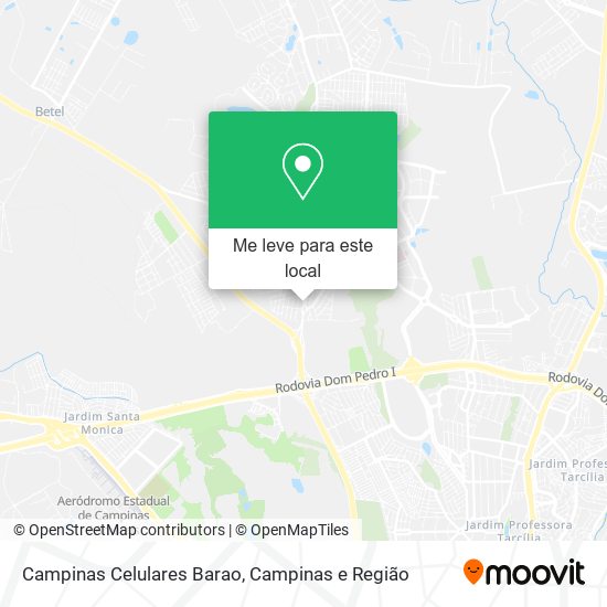 Campinas Celulares Barao mapa