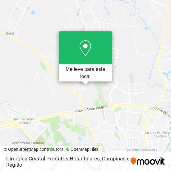 Cirurgica Crystal Produtos Hospitalares mapa