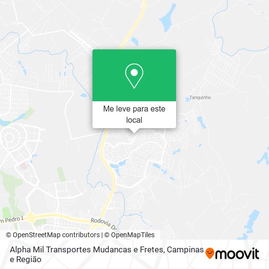 Alpha Mil Transportes Mudancas e Fretes mapa