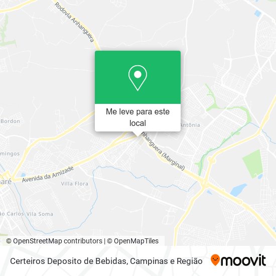 Certeiros Deposito de Bebidas mapa