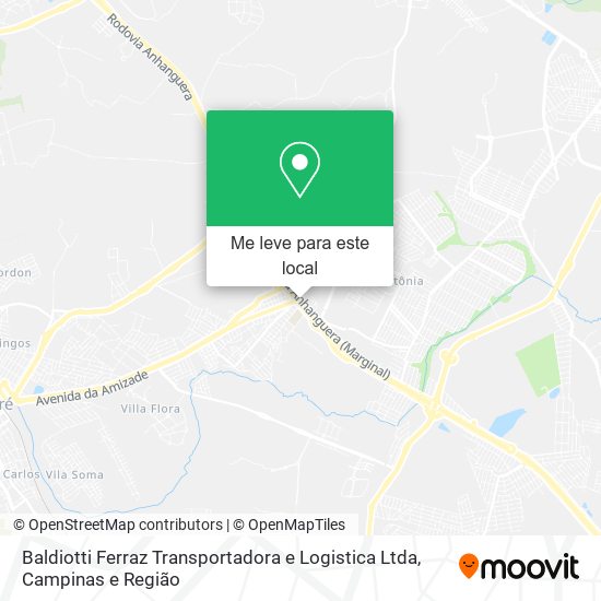 Baldiotti Ferraz Transportadora e Logistica Ltda mapa