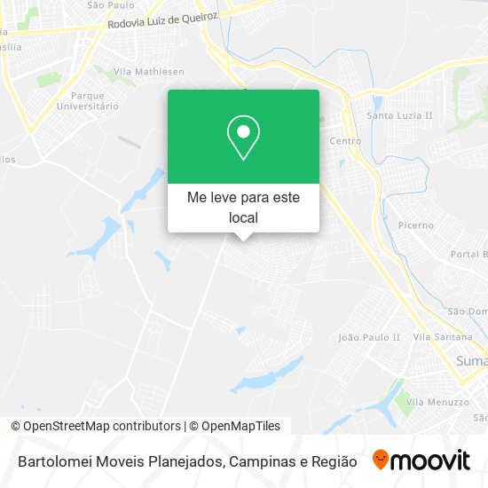 Bartolomei Moveis Planejados mapa