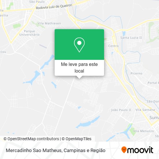 Mercadinho Sao Matheus mapa