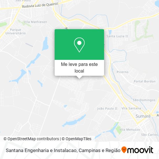 Santana Engenharia e Instalacao mapa