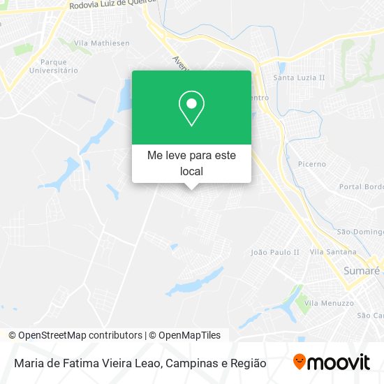 Maria de Fatima Vieira Leao mapa