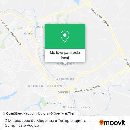 Z M Locacoes de Maquinas e Terraplenagem mapa