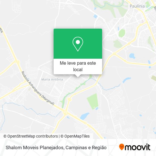 Shalom Moveis Planejados mapa