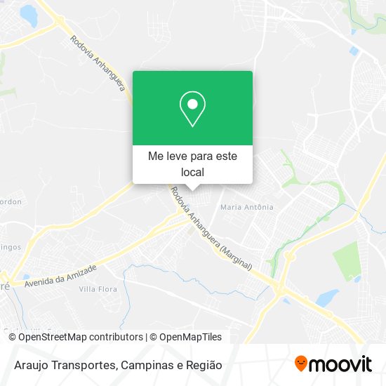 Araujo Transportes mapa