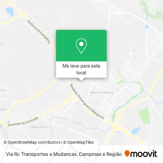 Via Rc Transportes e Mudancas mapa
