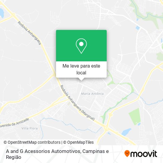 A and G Acessorios Automotivos mapa