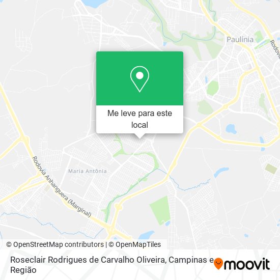 Roseclair Rodrigues de Carvalho Oliveira mapa