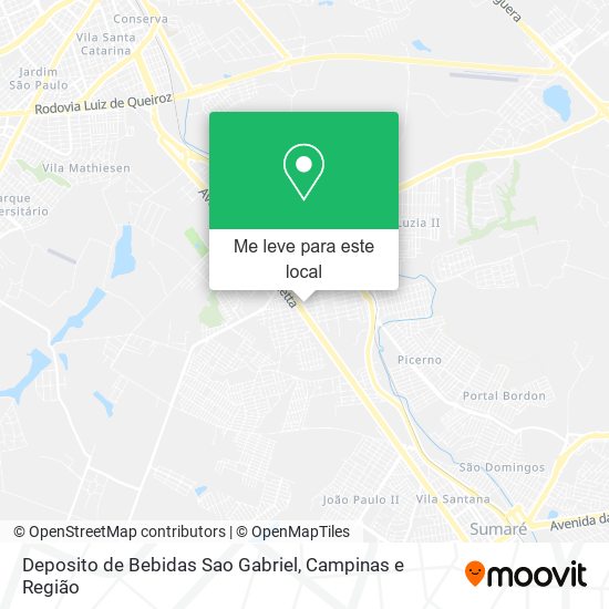 Deposito de Bebidas Sao Gabriel mapa