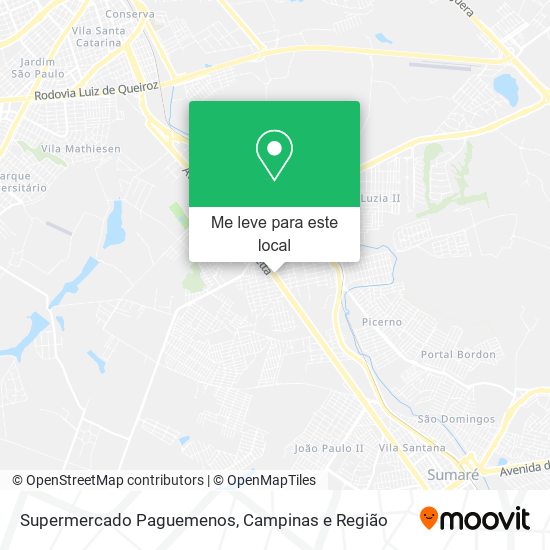 Supermercado Paguemenos mapa