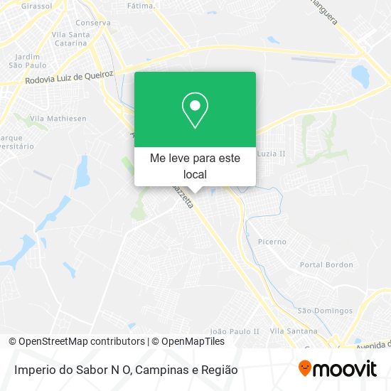 Imperio do Sabor N O mapa