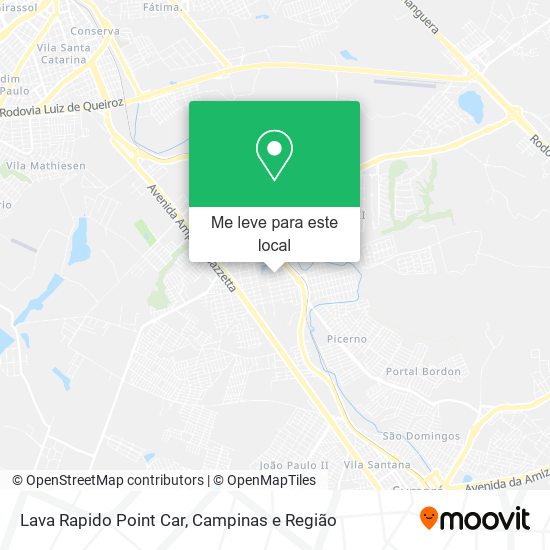 Lava Rapido Point Car mapa