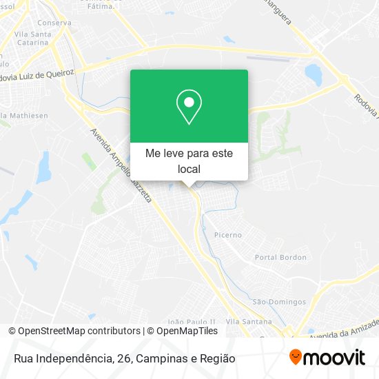 Rua Independência, 26 mapa