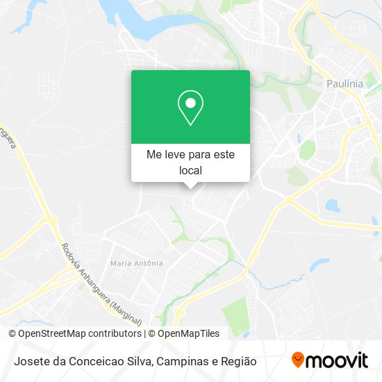 Josete da Conceicao Silva mapa