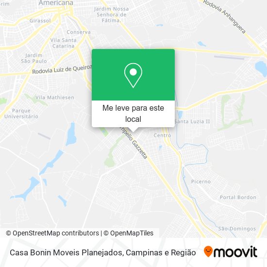 Casa Bonin Moveis Planejados mapa