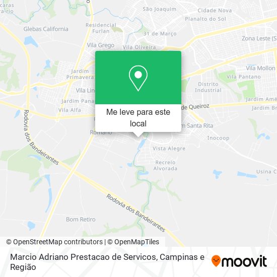 Marcio Adriano Prestacao de Servicos mapa