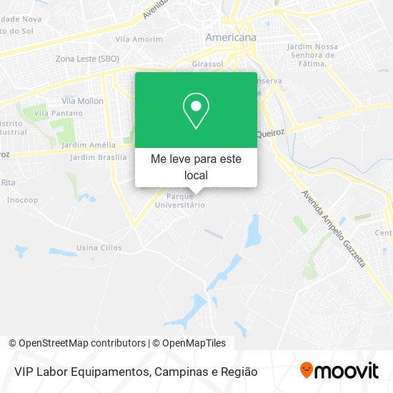 VIP Labor Equipamentos mapa