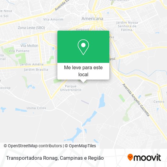 Transportadora Ronag mapa