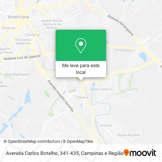 Avenida Carlos Botelho, 341-435 mapa