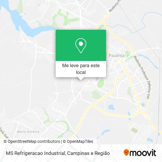 MS Refrigeracao Industrial mapa