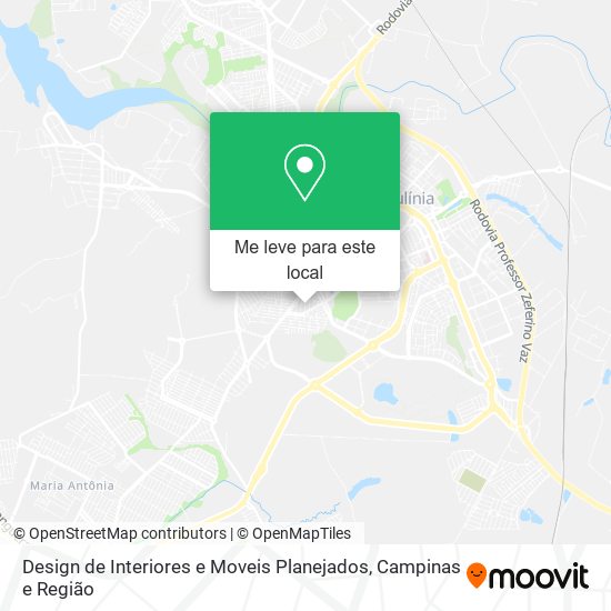 Design de Interiores e Moveis Planejados mapa