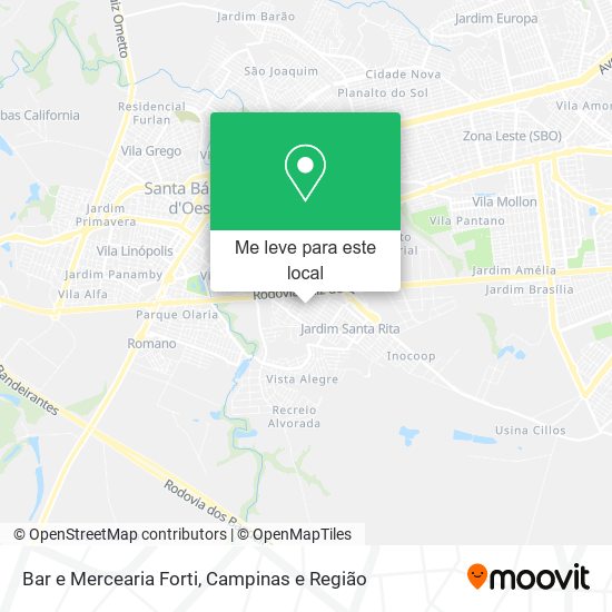 Bar e Mercearia Forti mapa