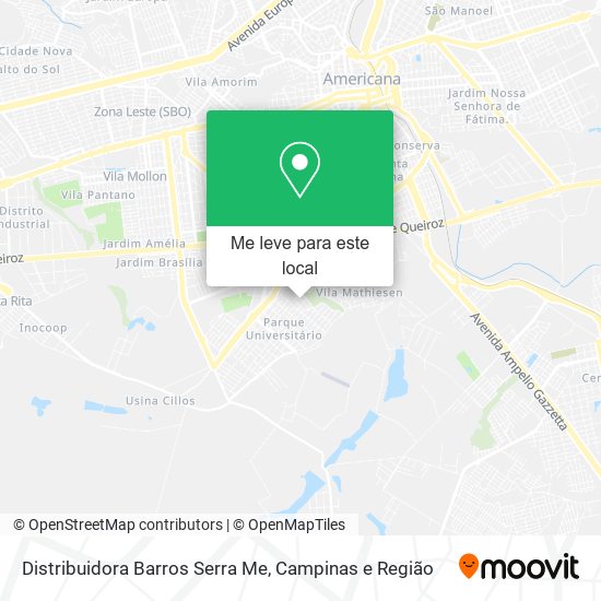 Distribuidora Barros Serra Me mapa