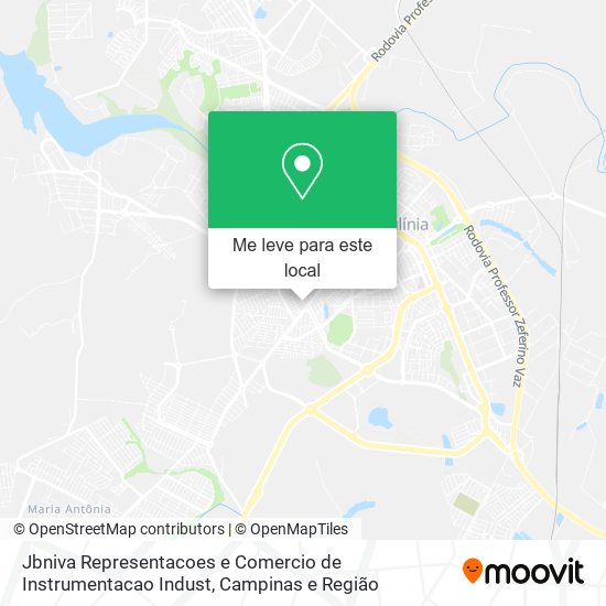 Jbniva Representacoes e Comercio de Instrumentacao Indust mapa