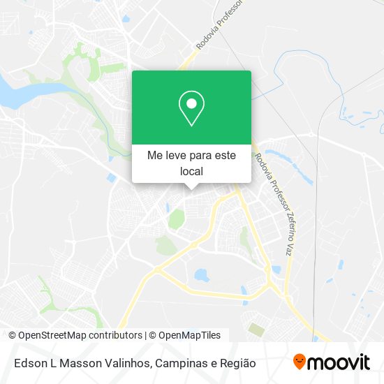 Edson L Masson Valinhos mapa