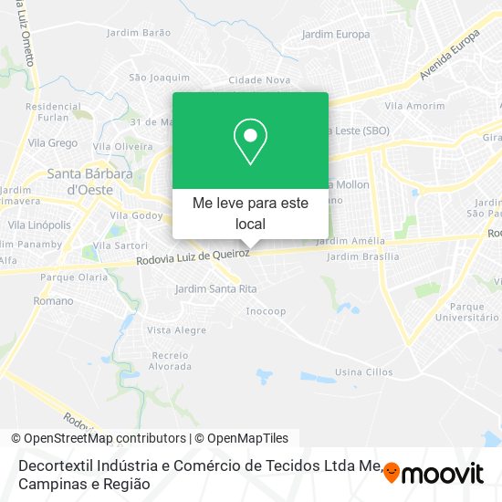 Decortextil Indústria e Comércio de Tecidos Ltda Me mapa