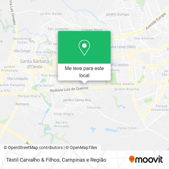 Têxtil Carvalho & Filhos mapa